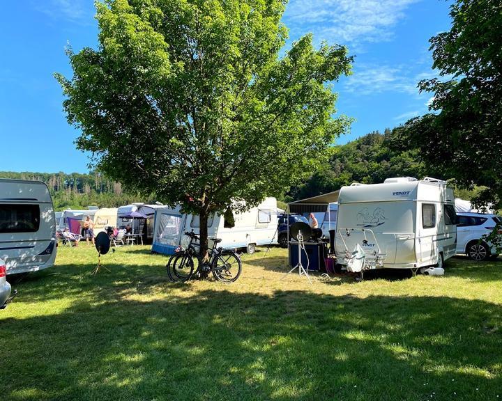 Zur Fuldaschleife am Campingplatz